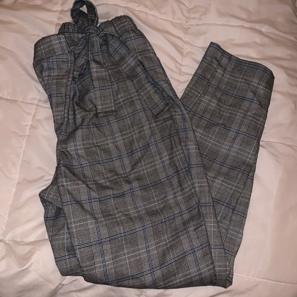 plaid trousers